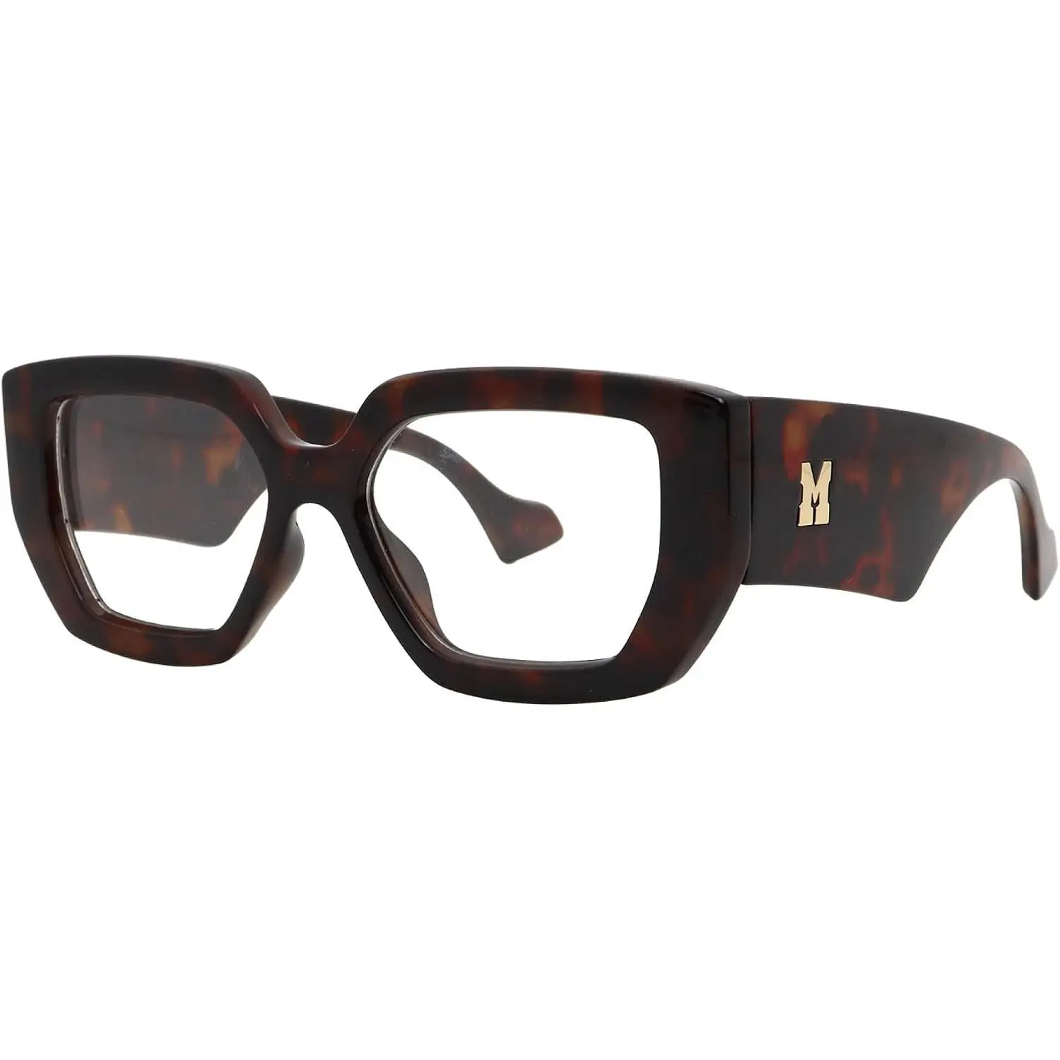 Clear Lens Non-Prescription  Glasses for Women & Men, Retro  Eyewear, Trendy Fashion Accessories