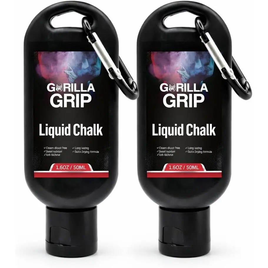Fast Drying Liquid Chalk - Long-Lasting, Mess-Free Grip Solution for Weightlifting, Rock Climbing Gym Use