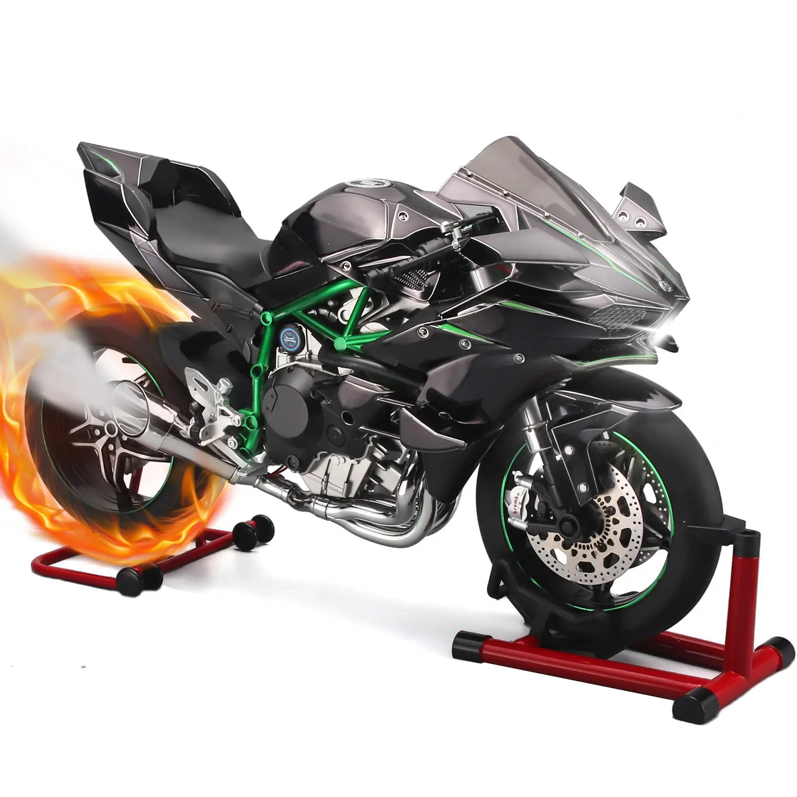 1:6 Scale Die-Cast Alloy Motorbike Replica, Multi-Style Motorcycle Miniature, Light & Sound Features, Desktop Decoration, Collectible Gift, Diecast Model