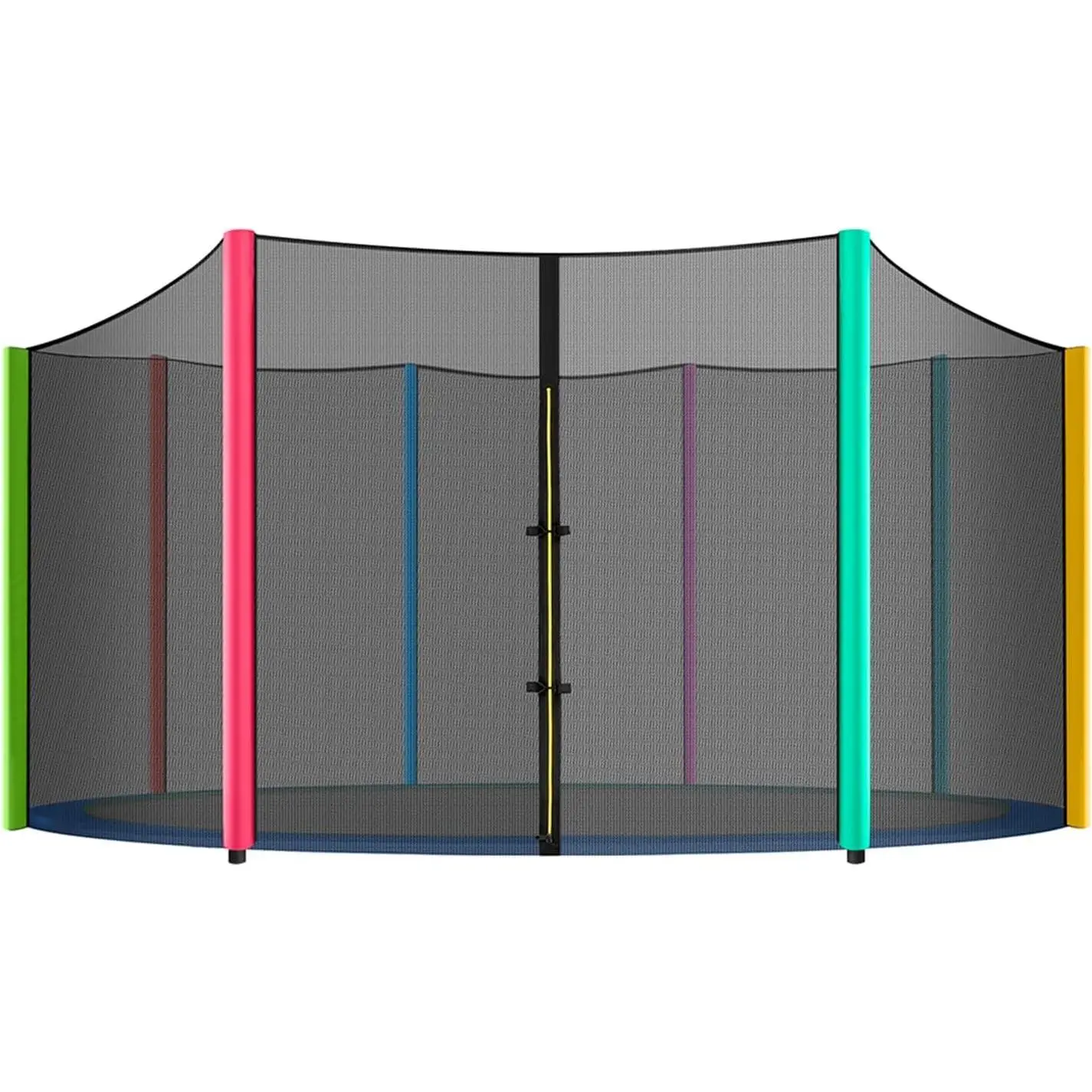 Trampoline Net, 10-16ft Premium Round Trampoline Net Replacement | UV-Resistant, Weather-Resistant, Breathable, Durable, Outside Net(Not Include Poles)