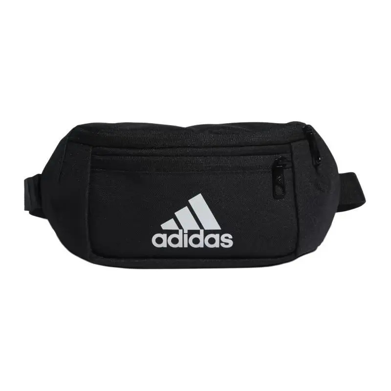 Adidas EC Waist Training Crossbody Bag for Men and Women – Polyester Zippered Chest and Waist Pack in Black