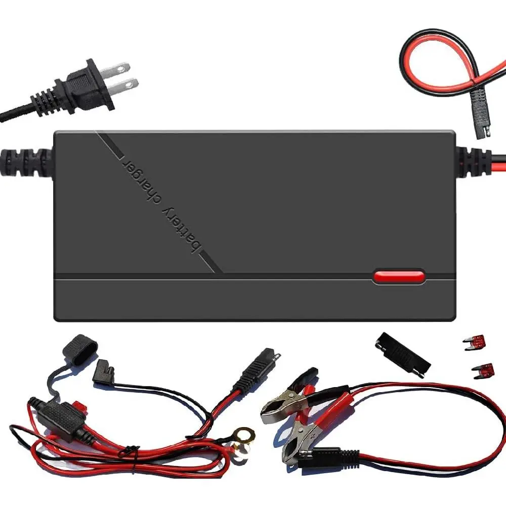 2-Amp 12V (14.6 Volt) LiFePO4 Battery Charger,12.8 Volt LiPO Lithium Battery Charger,Maintainer for Cars,Motocycles,Golf Carts,UAV,Fishing Boat and Deep Cycle Batteries.