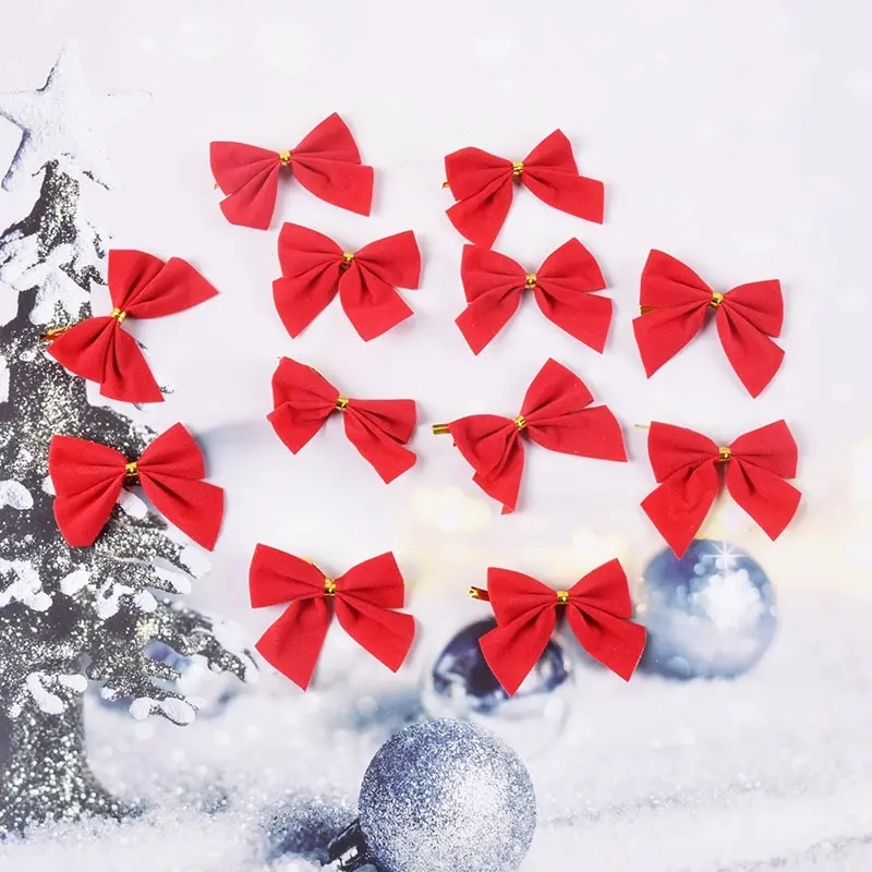 12Pc Christmas tree decoration, Christmas decoration bows, Christmas bows, Christmas gifts