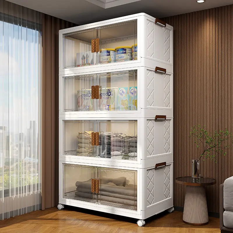 Foldable Multi-Layer Iron Frame Storage Shelf, Adjustable Organizer Standing Shelf Units for Home Kitchen Rectangular Multi-Size Dustproof Storage Holder, Kitchen Storage