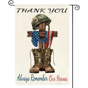 250 Years Anniversary America Garden Flag,250th Anniversary USA Patriotic 4th of July Garden Flag,Patriotic Day Flag  Double Sided Military Soldiers Boots patriotic Veteran Yard Outdoor Decoration