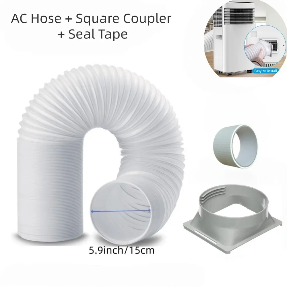 15cm Air Conditioning Hose with Coupler, Connector, Seal Tape, Air Conditioner Outlet Adapter, AC Accessories, Aircon Accessories, Excellent Ventilation Effect