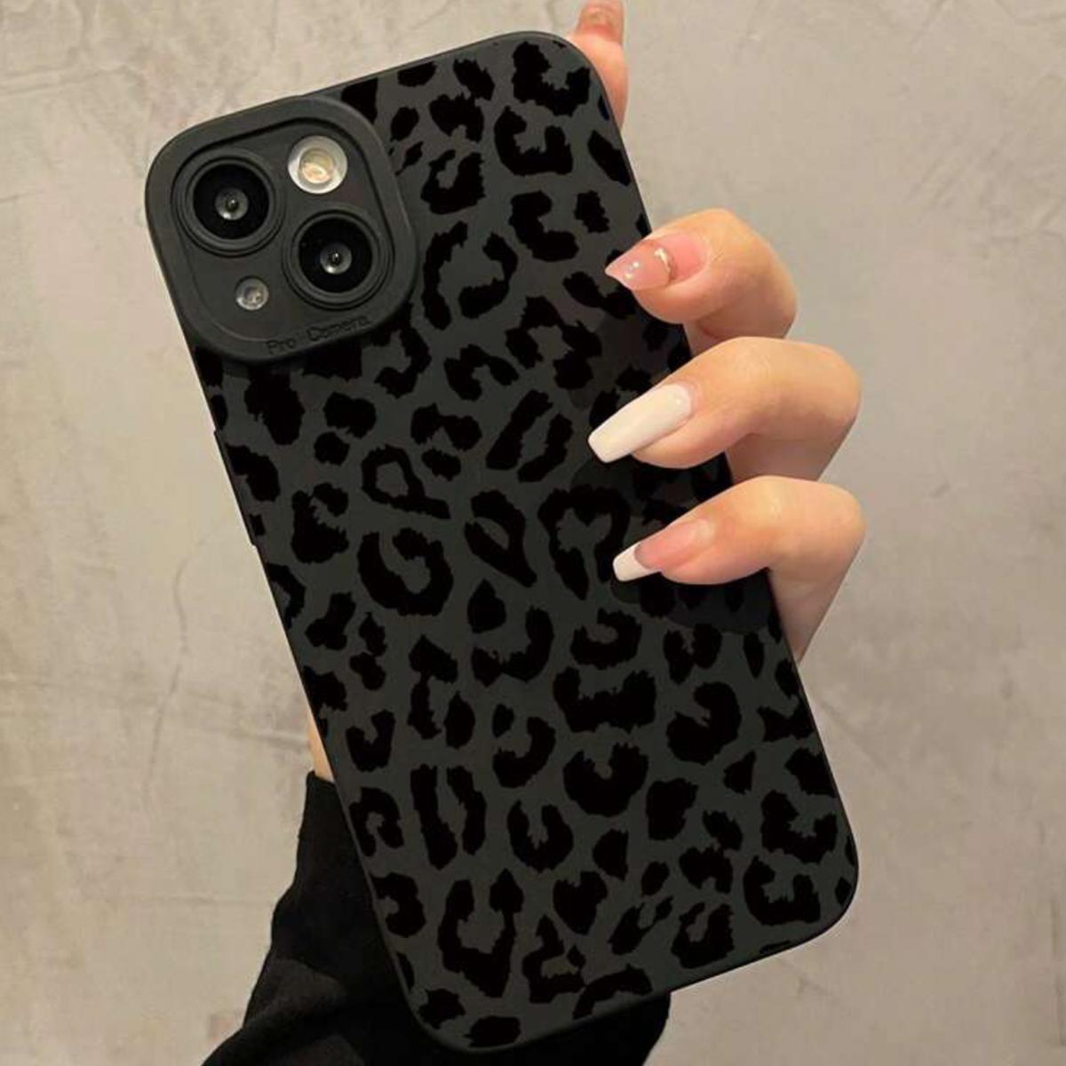 Leopard Pattern Phone Case, Full Covered Camera Protect Anti-fall Mobile Phone Protective Case, Shockproof Phone Cover for iPhone 16 Plus X XS Max 11 12 13 14 15 Pro Max, Fall Gift