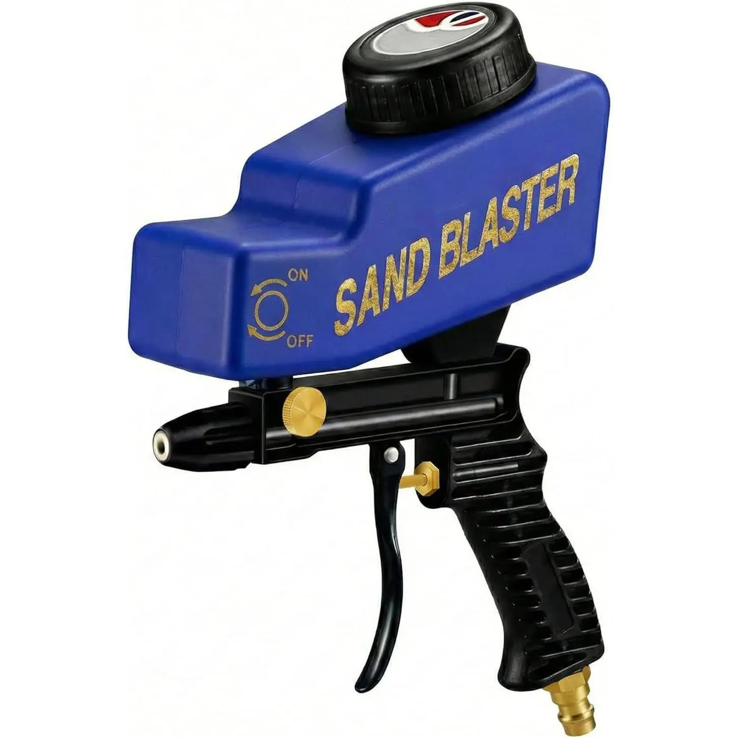 Portable Handheld Ceramic Tip Sand Blaster Gun Kit for Air Compressor - 90 PSI Power, 4 CFM, 1/4" NPT Inlet, Industrial Surface Prep Tool for Rust Paint Removal, Auto Restoration, Optimizing Your Media Selection
