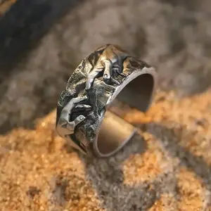 Goth Religious The Hand of God Pray Belief Open Rings for Men Vintage Retro Artistic Masterpieces Gift for Friend Exquisite Ring
