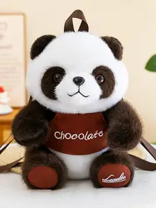 Cute Panda Backpack, 3D Bear Toy Bag, New Cartoon Design, Perfect for Travel, Shopping, School, Gift for Friends