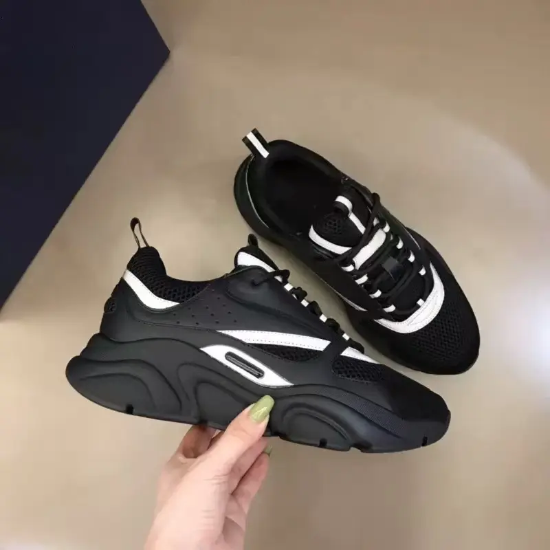 Breathable Mesh Chunky Sneakers for Men Women Casual Walking Shoes Non Slip Cushioned Dad Shoes Lightweight Sport Daily Footwear Black White Contrast Lace Up Fashion Sneakers