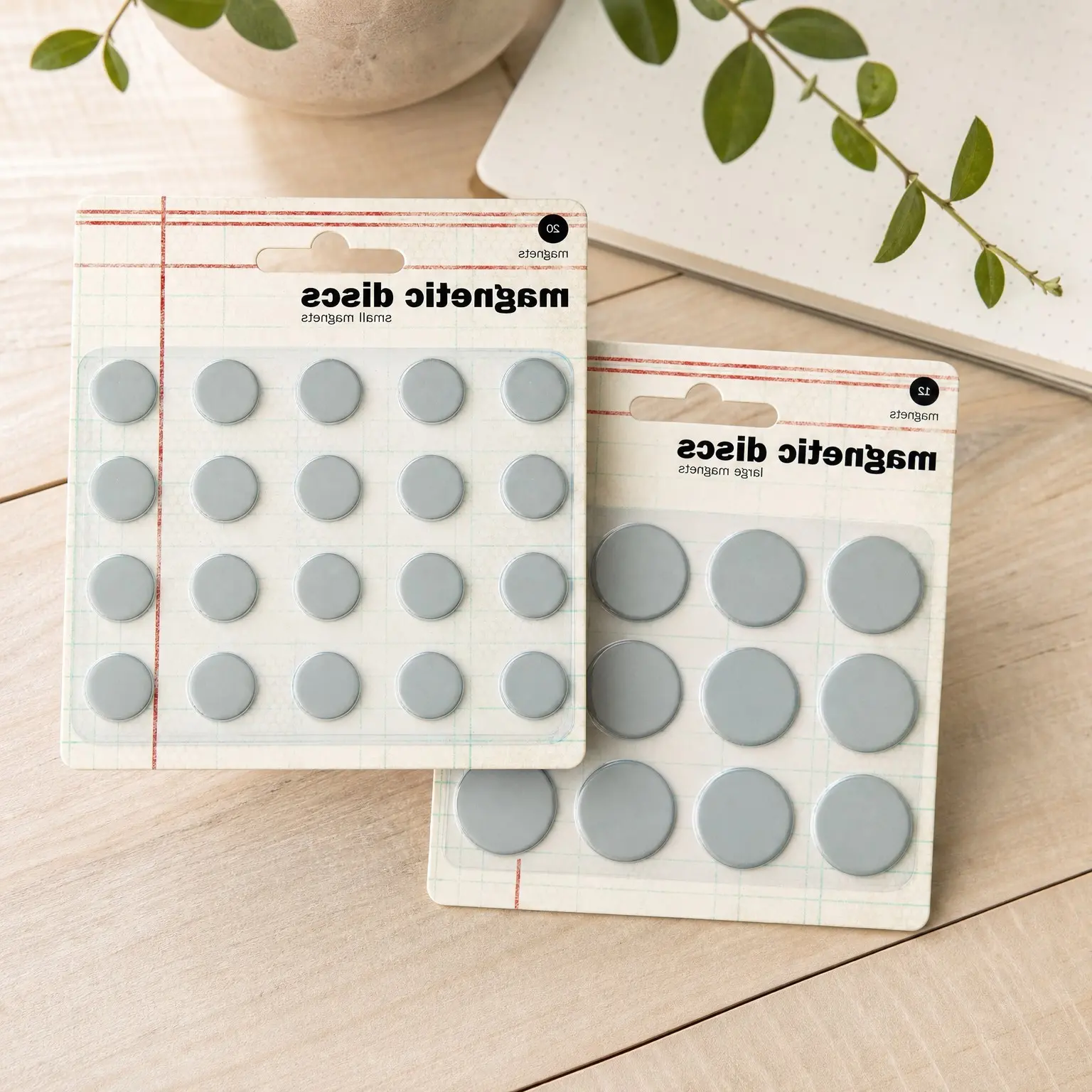Super Strong Thin Disc Magnets with Adhesive Backing - Rare Earth Neodymium Magnets for DIY Crafts, Paper Crafting, Home Repair, School Projects & PresentationsGift