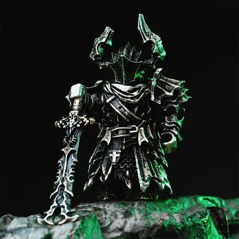 2026 hot item Black Knight Adjudicator Paladin Crusade Magnetic Detachable Metal Figurine Desktop Decoration Figurine Cultural Creative Gifts Popular toys