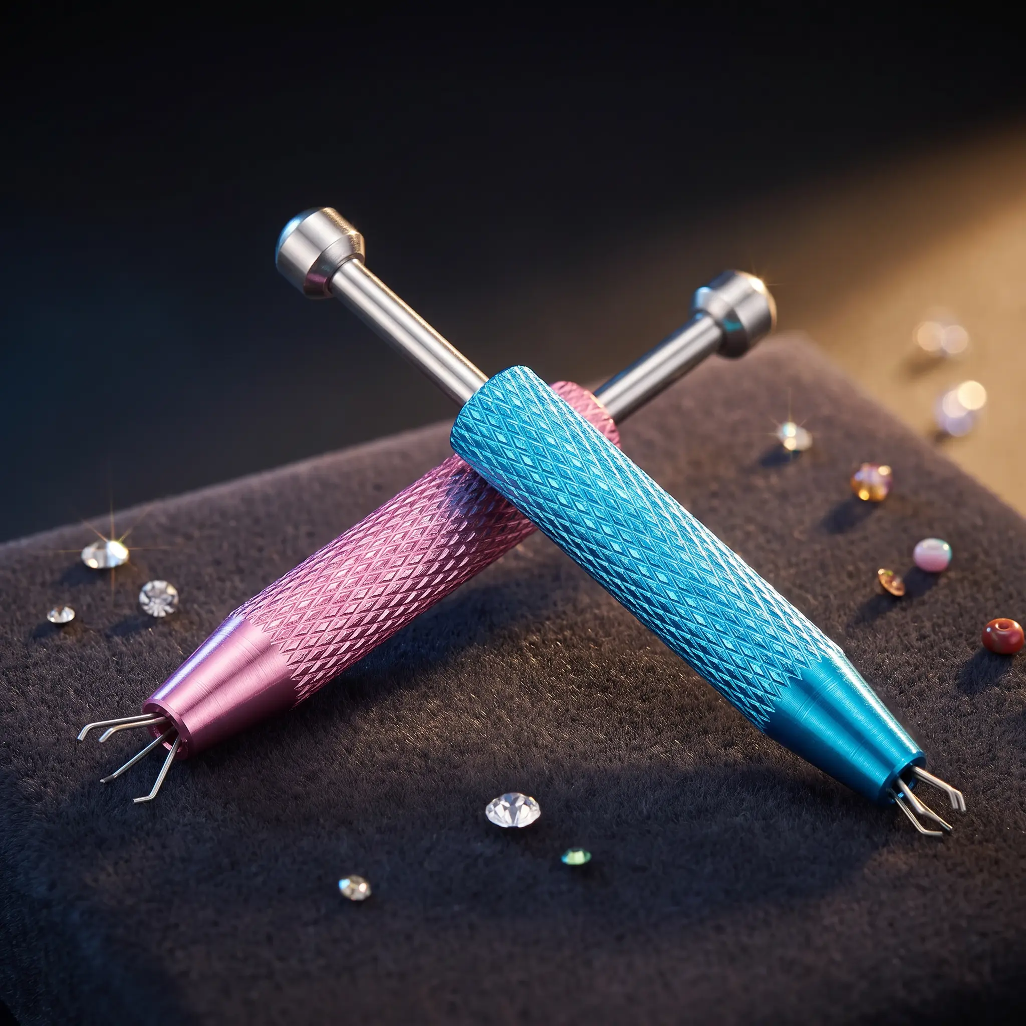 2 Pcs Piercing Ball Grabber Tool| 4-Claw Pick Up Piercing Ball Holder| Gem Tweezers for Piercing Jewelry, Craft & Small Parts Pickup