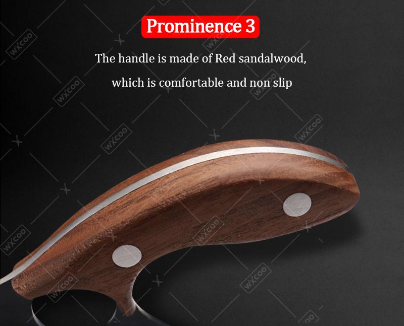 Carry A Multi-functional Stainless Steel Knife Home Fruit Knife Apple Knife Outdoor Portable Ring Knife Hand Steak Knife Killing Fish Knife Slicing Knife