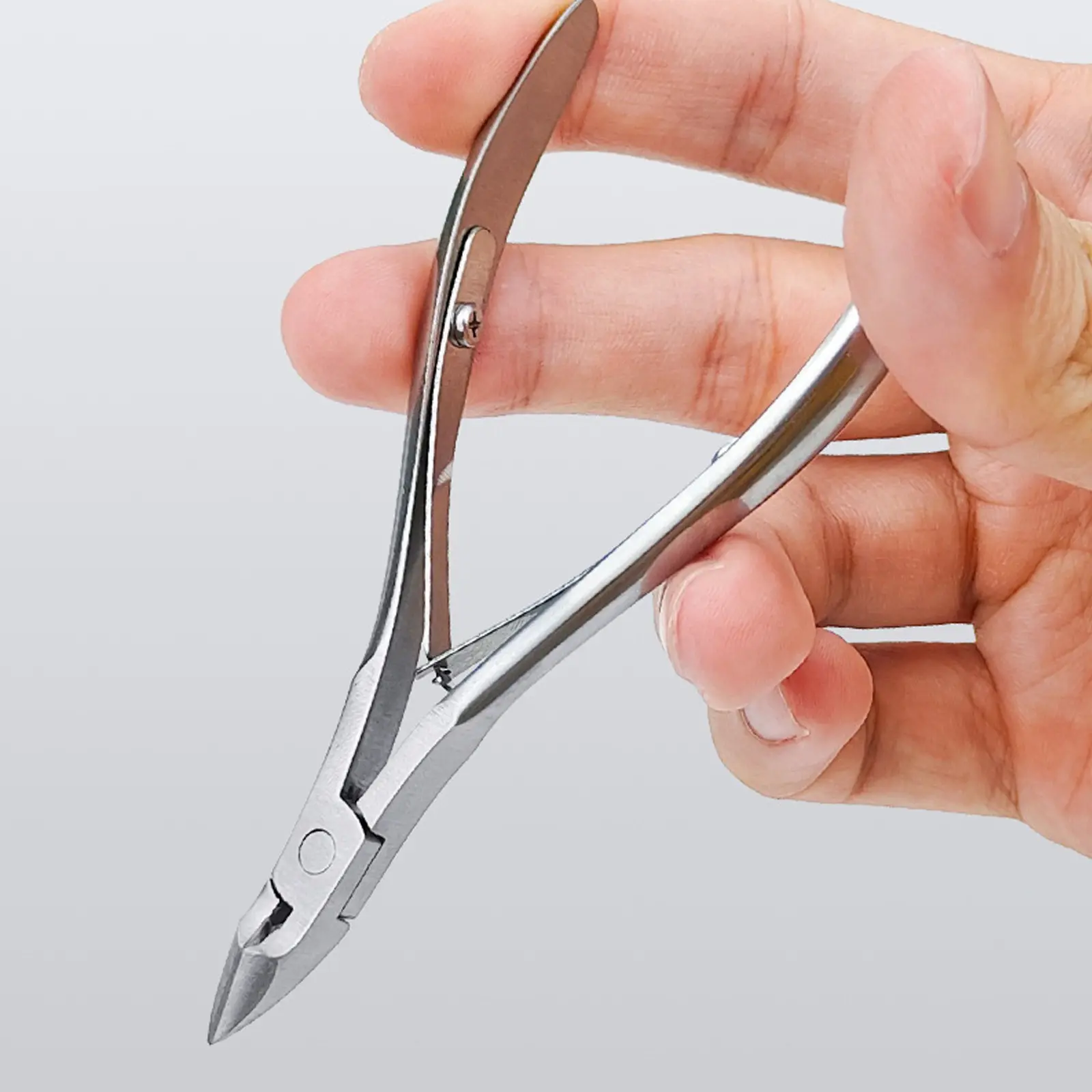 Cuticle Trimmer Cuticle Nippers,Professional Stainless Steel Cuticle Cutter Cuticle Clippers Cuticle Remover,Pedicure Manicure Tools for Fingernails and Toenails(Silver)