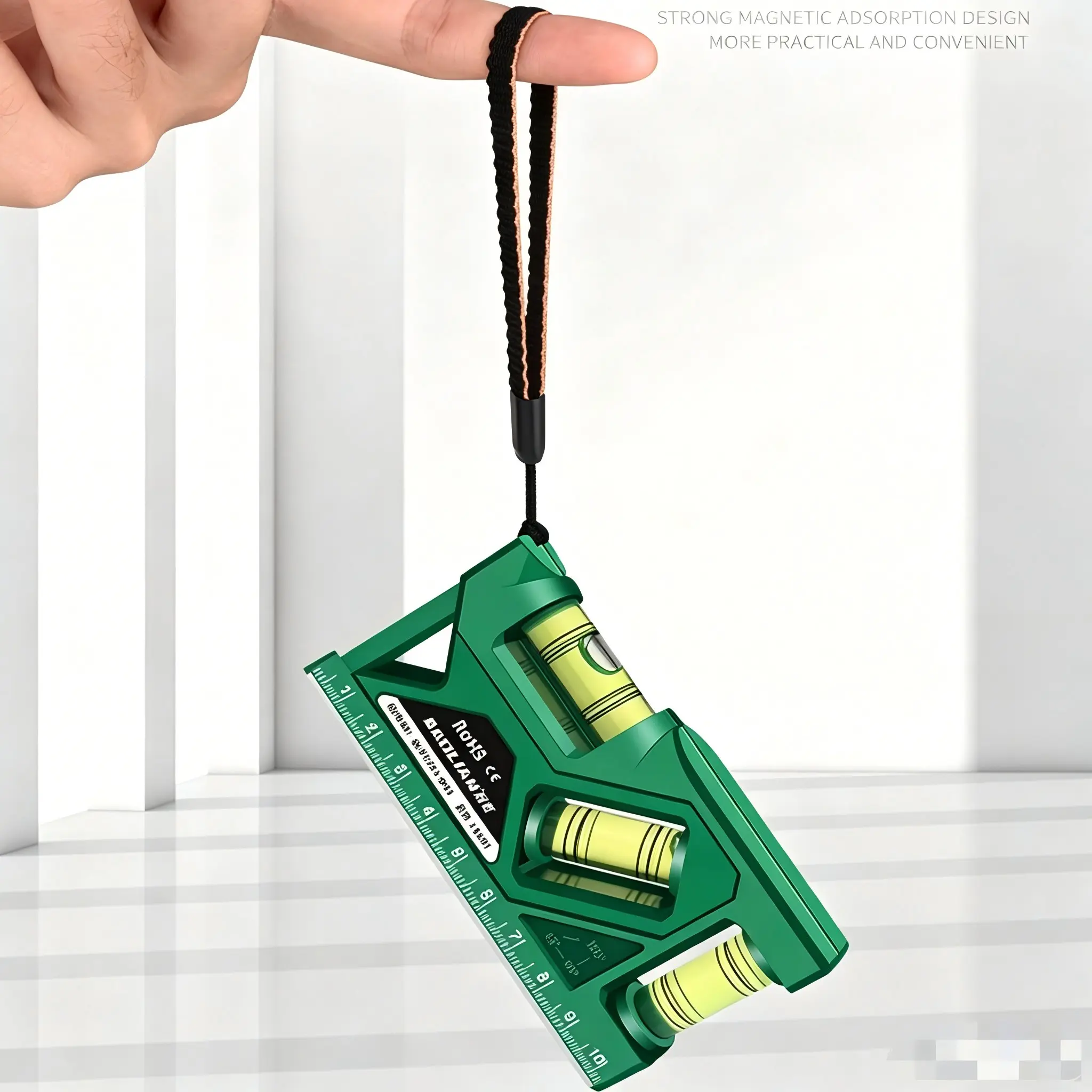 Mini Portable High Precision Magnetic Level Tool, Durable Acrylic Home Level, Ideal for Woodworking and DIY Projects, Perfect for Household Use