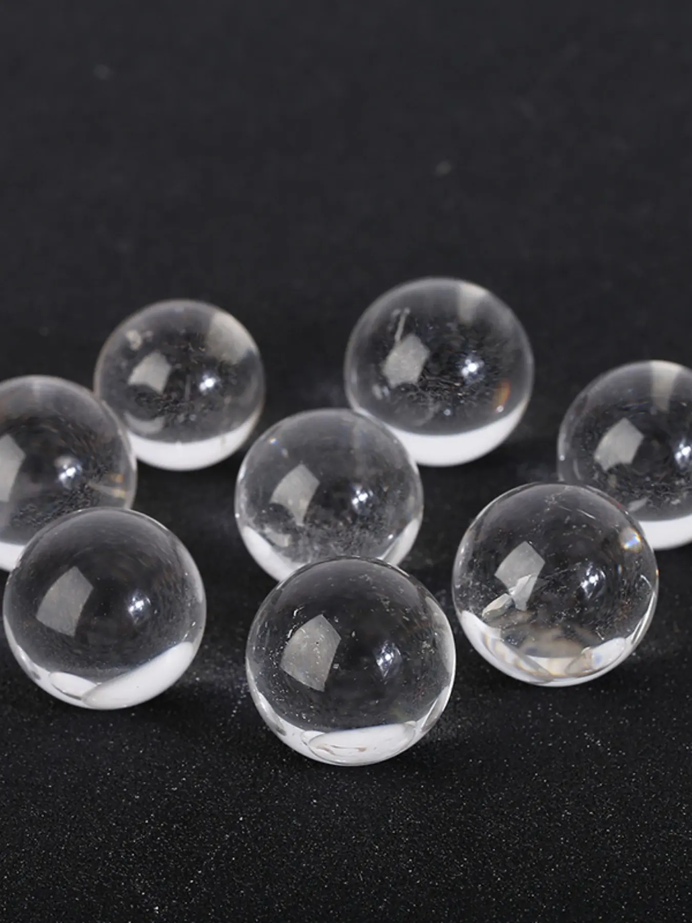 2 Count Natural Clear Quartz Spheres Home Entrance Decoration Bedroom Purification  Crystal Ornament  Elegant Feng Shui Decorative Items