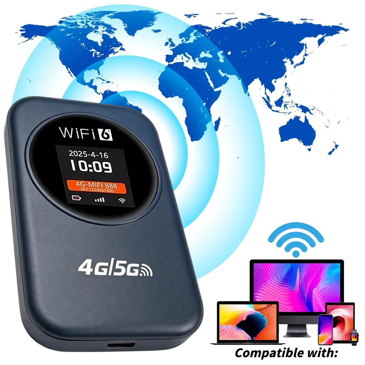 2026 Portable WiFi with SIM Slot, 300Mbps High-Speed Network, Long Battery Life, Perfect for Travel and Outdoor Portable Multi-Carrier WiFi Hotspot Mobile Wifi Wifi Hotspot Device Mini Wifi Pocket
