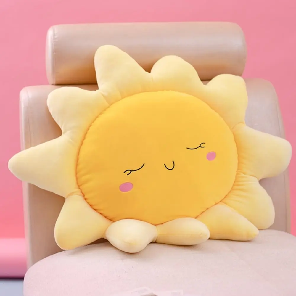 23.7 inch Sun Shape Plush Pillow| Cute Cushion for Chair & Seat| Soft Animal Toy for Home Decoration| Birthday Gift for Girls & Kids (23.7 Inch Yellow)