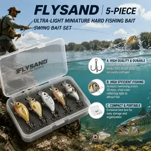 Ultra Light Micro Jigging Lure Set 1.5g 2.7cm Mini Search Bait Realistic Fish Design Non-Slip Hooks for Bass Panfish Trout Fresh Saltwater Multi-Species Fishing