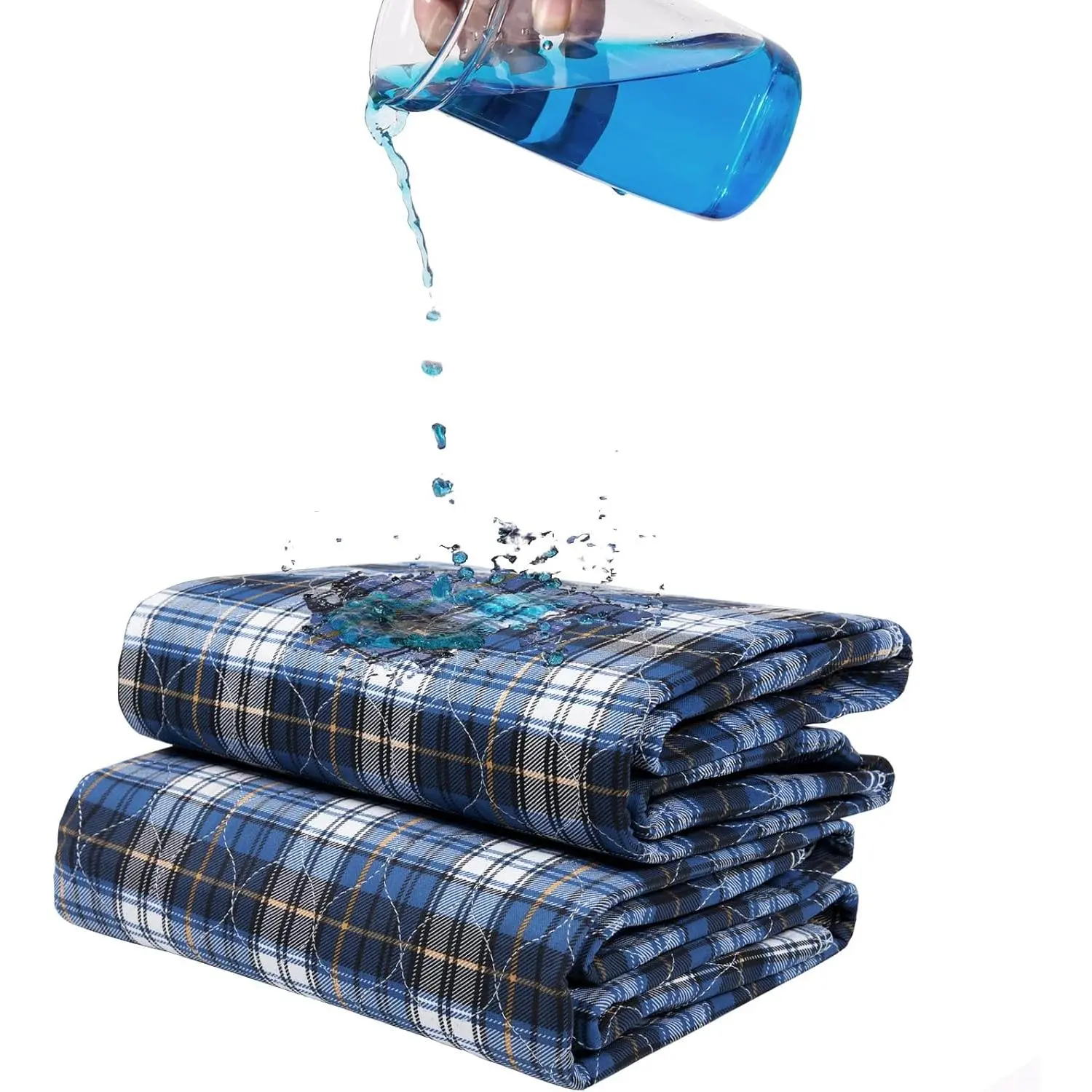 Non-Slip Bed Pads for Incontinence Washable (36" x 52" 2 Pack),Waterproof Bed Pads,Adult Washable Incontinence Bed Pads for Adults,Dog,Kids