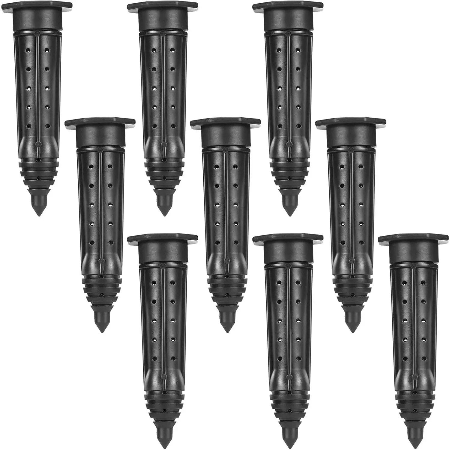 9 Pack Garden Watering Stake Large UV-Protected ABS Plastic Deep Root Irrigation Spike for Trees, Shrubs, Bushes, Flowers, Fruits, Vegetables, Potted Plants (8 Inch)