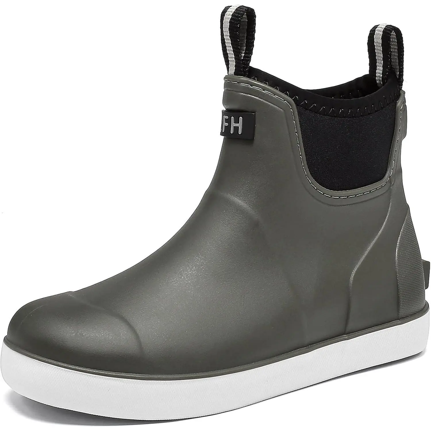 Kids Deck Boots Boys Rain Boots Girls Rubber Ankle Boots Water Shoes, Non-slip Waterproof Outdoor Fishing Shoes for Childs School Play Footwear
