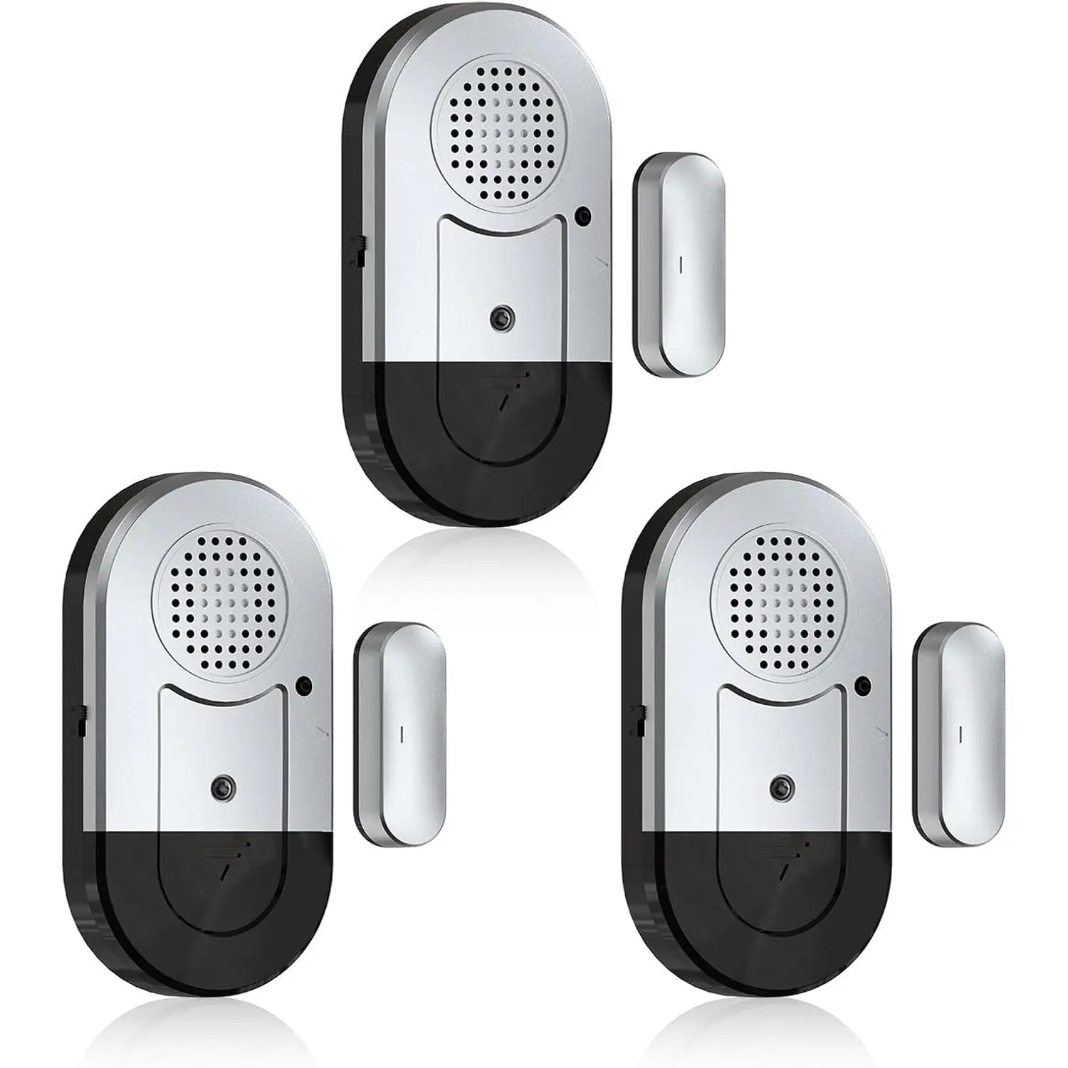 Door Window  Sensors, 3 Pack, 125dB, Volume Control | 125dB  sensors alert when doors or windows open, with adjustable volume, easy installation and long  life