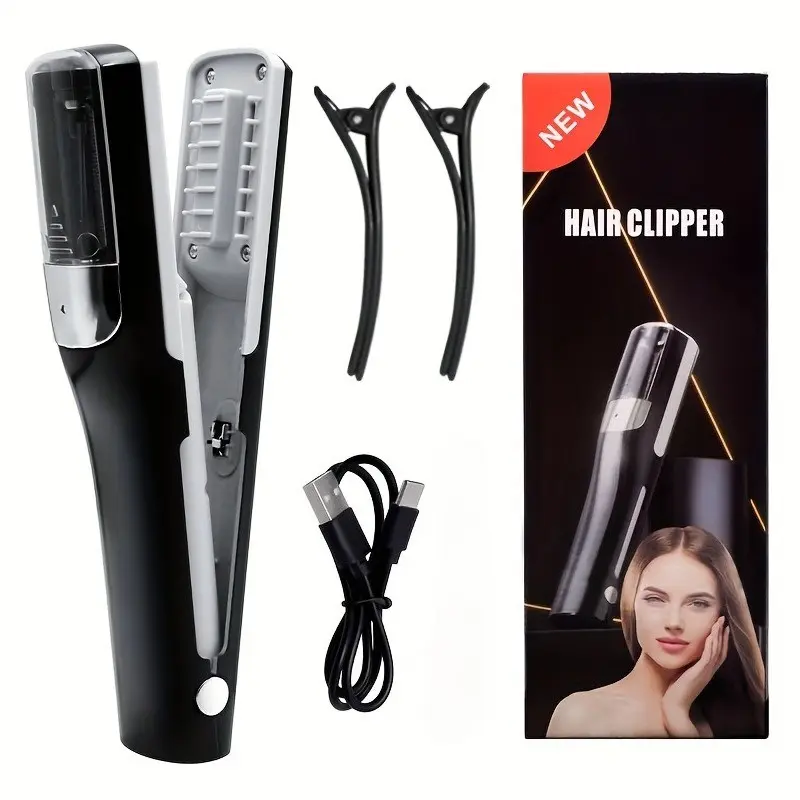 Wireless Hair Clipper, Automatic Split End Trimmer, Type-C Charging, Multi-Function Electric Hair Cutter, Precise Trimming, Portable Tool