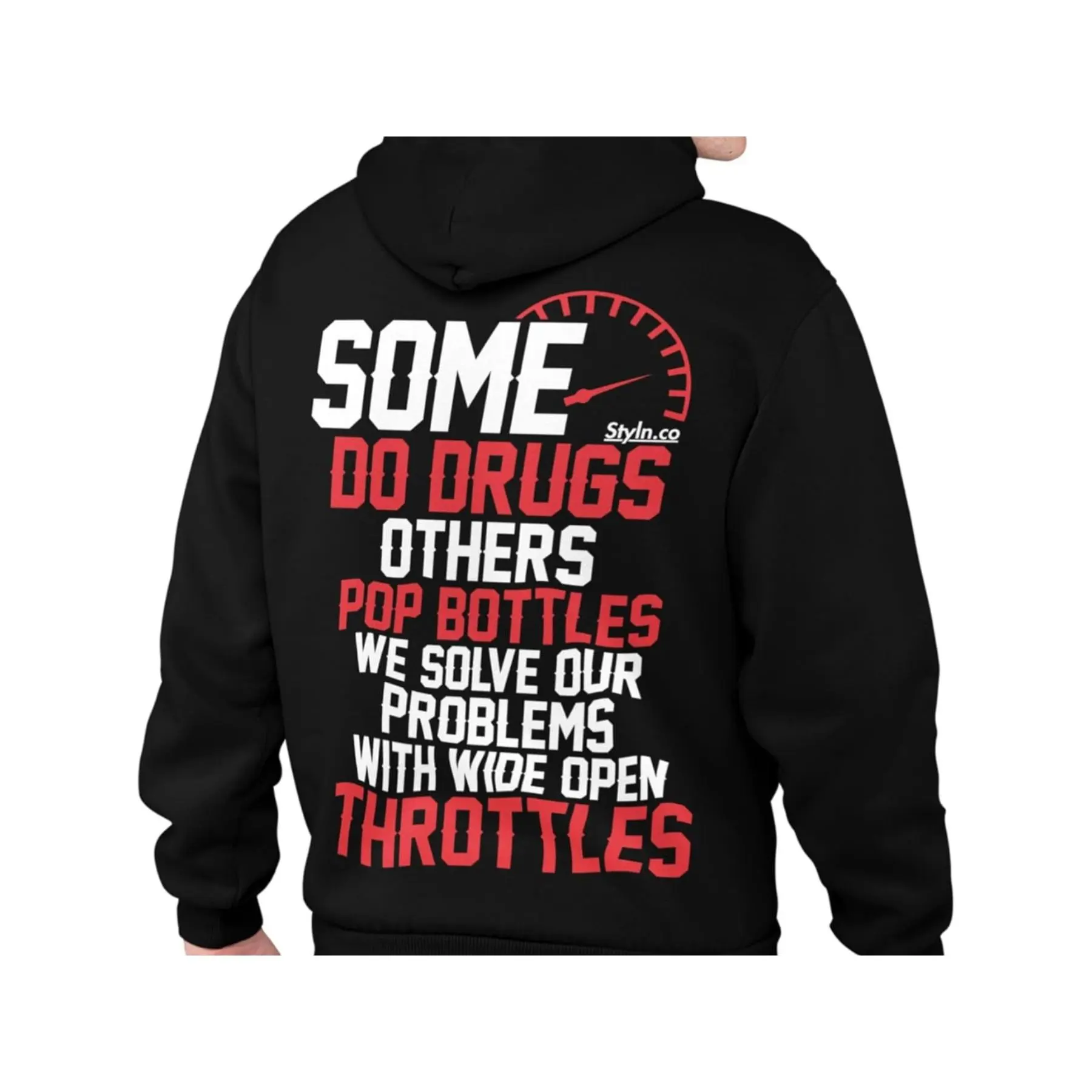 Men' Oversized Hoodie with 3 Car & Speedometer Print - Motorcycle Truck Themed Hooded, Machine Washable Winter Warm Pullover Suitable for Outdoor Activities, Truck Driving, Motorcycle Riding, Casual Wear
