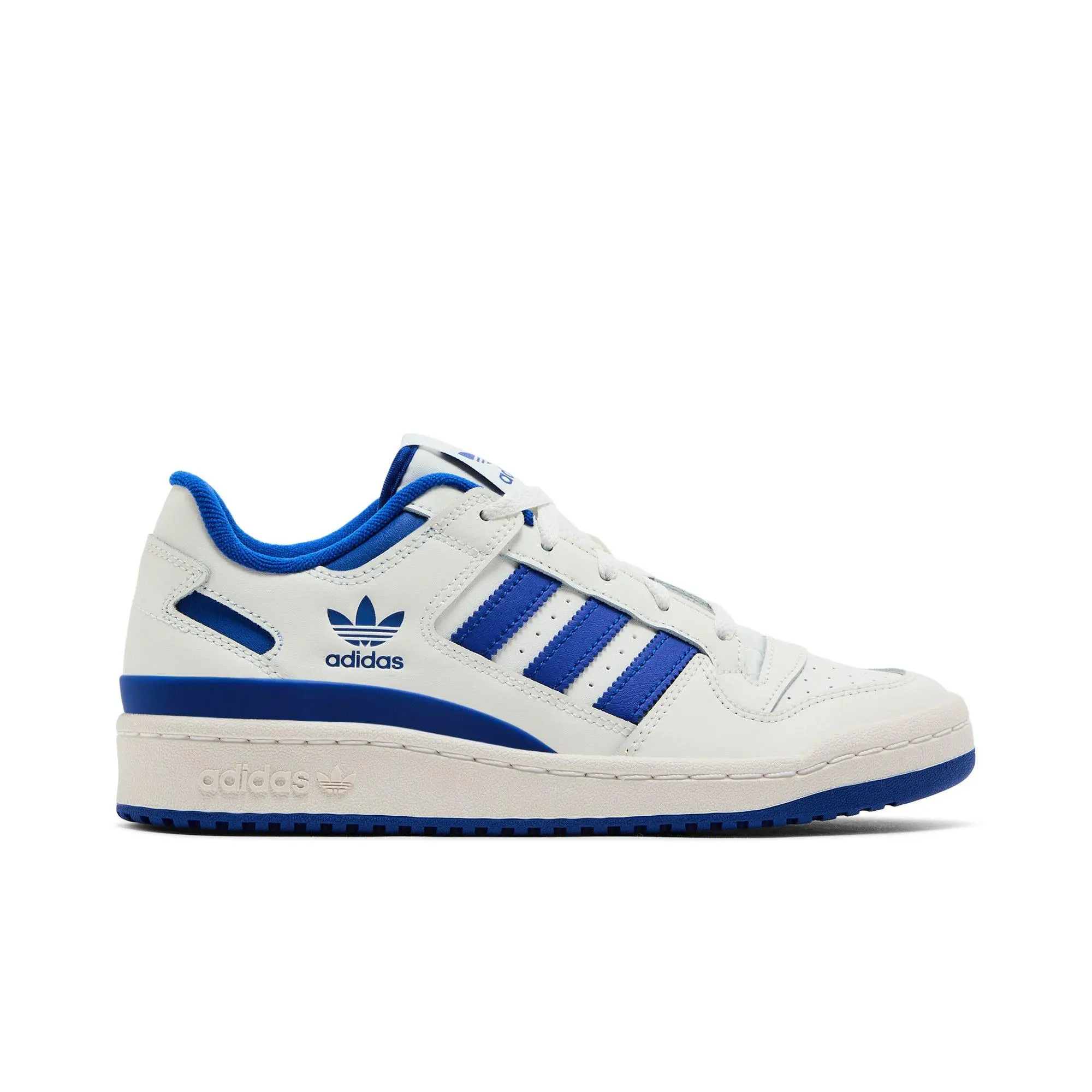 adidas Womens Forum Low CL 'White Royal Blue' (women's sizes) Cloud White/Royal Blue/Cloud White lifestyle casual shoes IH7913