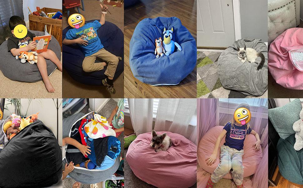Stuffed Animal Storage Bean Bag Cover Pets Dogs/Cats Lazy Beds. Washable Ultra Soft Corduroy Stuffed for Organizing Plush Toys or Textile, Sack Bean Bag Stuffed Animal Storage Bean Bag Cover Pets Dogs/Cats Lazy Beds. Washable Ultra Soft Corduroy Stuffed for Organizing Plush Toys or Textile, Sack Bean Bag