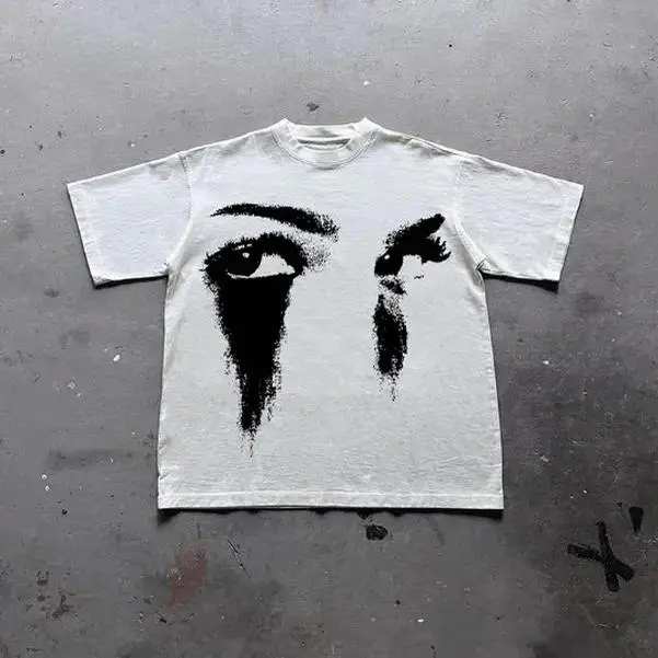 Vintage Portrait Graphic Print Cotton Casual T-Shirt, Y2k Shirt, Unisex T-Shirt, Gift For Men Women y2k unisex graphic versatile short sleeve  day gift shirt breathable summer casual loose fit crew neck bold graphic smooth texture fabric graphic y2k unise
