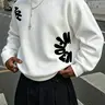 Letter Print Long Sleeve Baggy Hoodie, Soft Comfortable Fabric, Casual Street Style, Fall Winter Essential, Unisex, Five Sizes Available