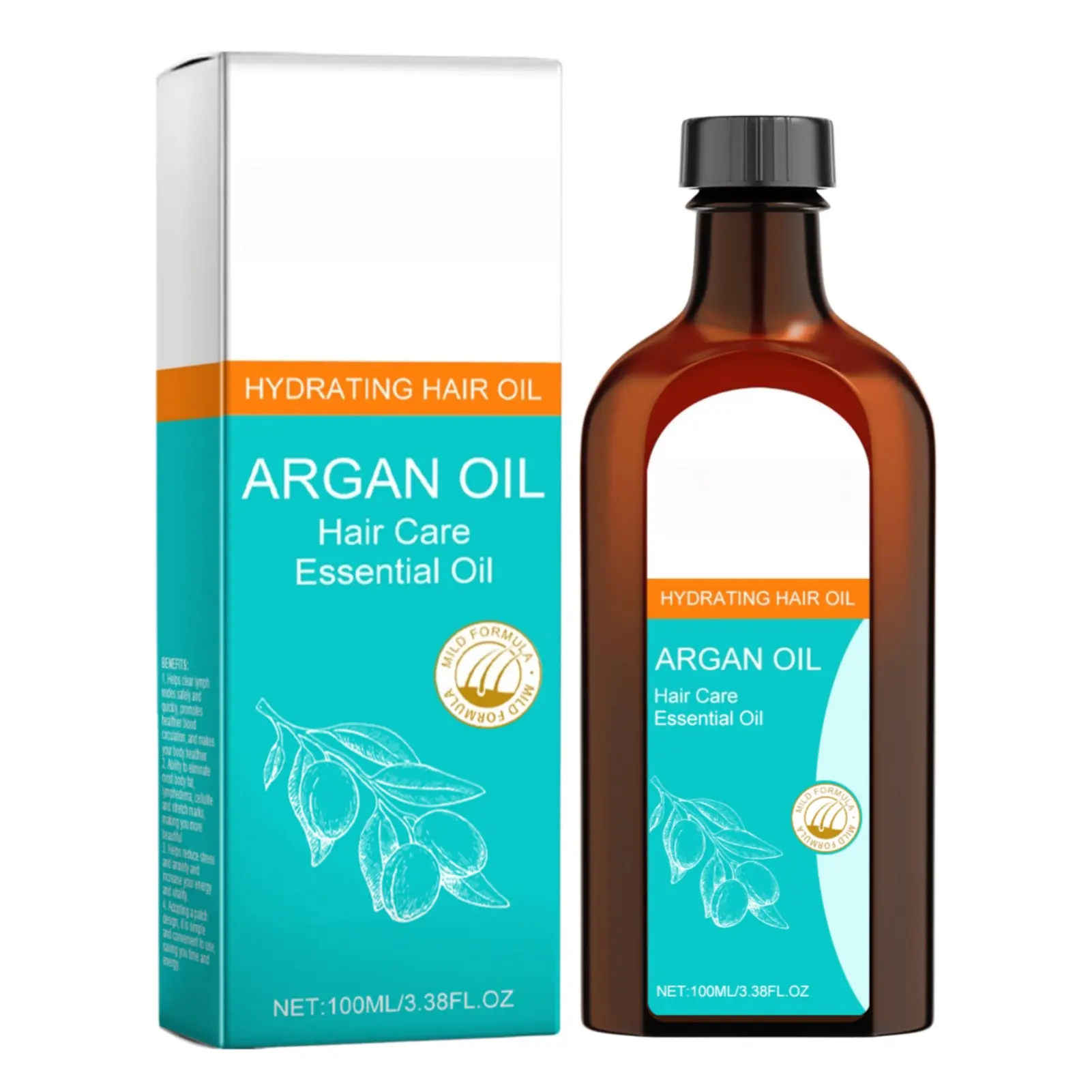 Moroccan Argan Oil Hair Care Essential Oil Moisturizing, Smooth, Shiny, Long-lasting Fragrance Hair Care Essential Oil