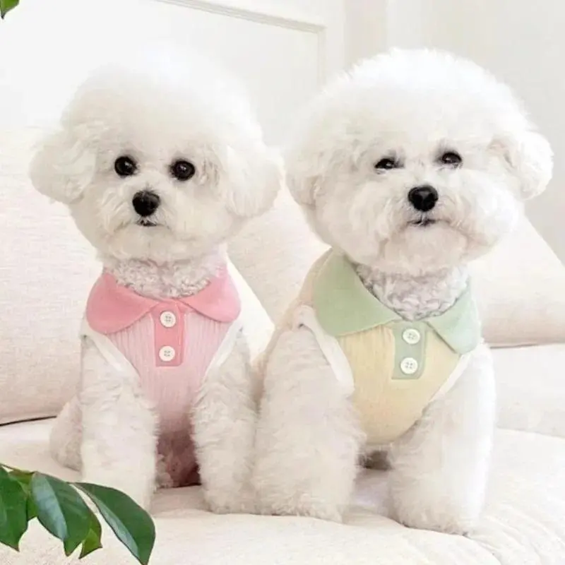 Dog & Puppy Breathable Blouse-Style Shirt, Universal Fit Spring-Summer Pet Vest, 1-Piece Dog Apparel Supplies