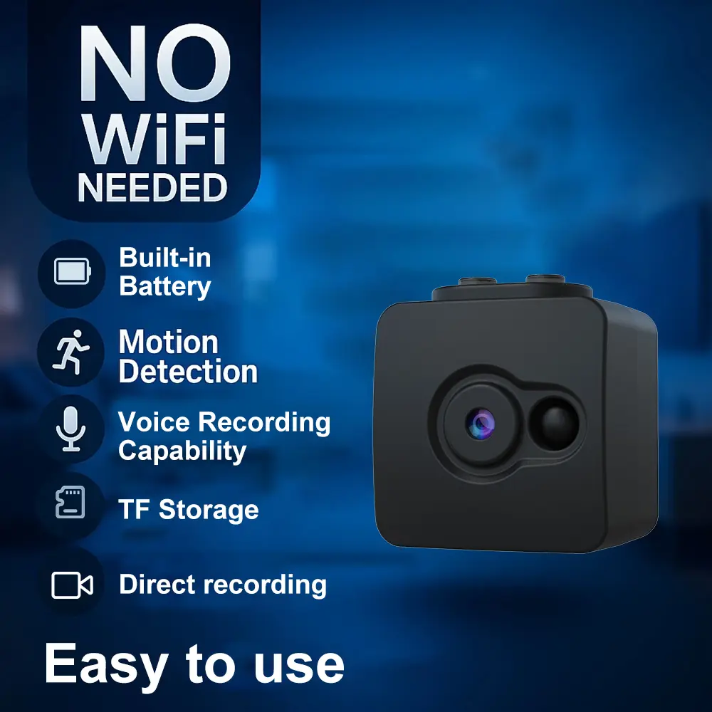 YINGWEICAM This Camera Records Directly Without Requiring Wi-Fi,, And Features Continuous Loop Recording. It'S Portable, Has a Rechargeable Battery, And Offers a Plug-And-Play Setup, Making It Perfect for Home Security, Cordless