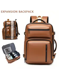 Business Travel Backpack, 17.3 Inch Expandable Laptop Bag, Anti-Loss Large Capacity Unisex Daily Use Backpack, Fall & Winter
