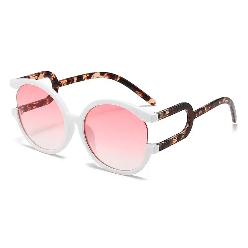 Fashionable round Frame Personalized Sunglasses UV Resistant Sunshade for Men And Women Trendy Eye Protection Accessory