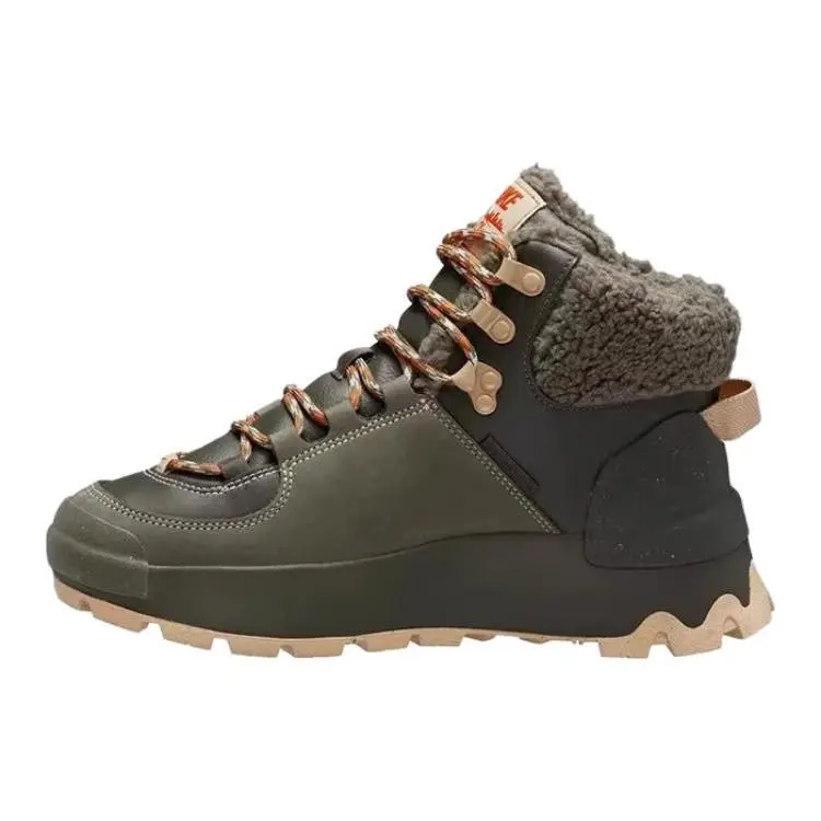 Nike City Classic Women's Fleece-Lined Short Snow Boots in Brown Verifiable, with credentials and supporting global authentication