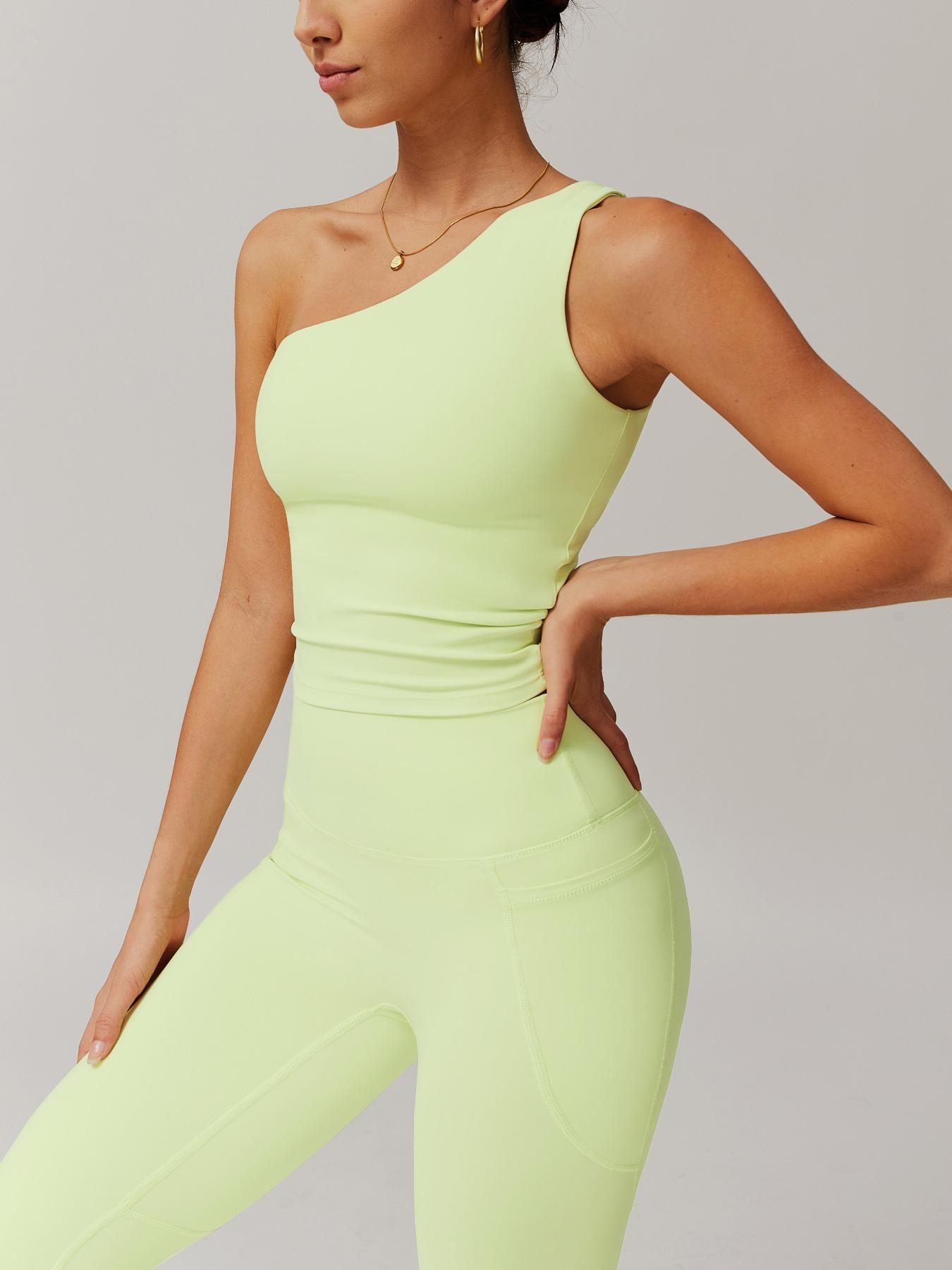 Women's Solid Crop Top & Leggings Tracksuit Set, Casual Breathable Sportswear Set for Workout Running, Ladies Sportswear for All Seasons, Activewear, Yoga Wear, Workout Clothes Women, Sweatsuit Sets