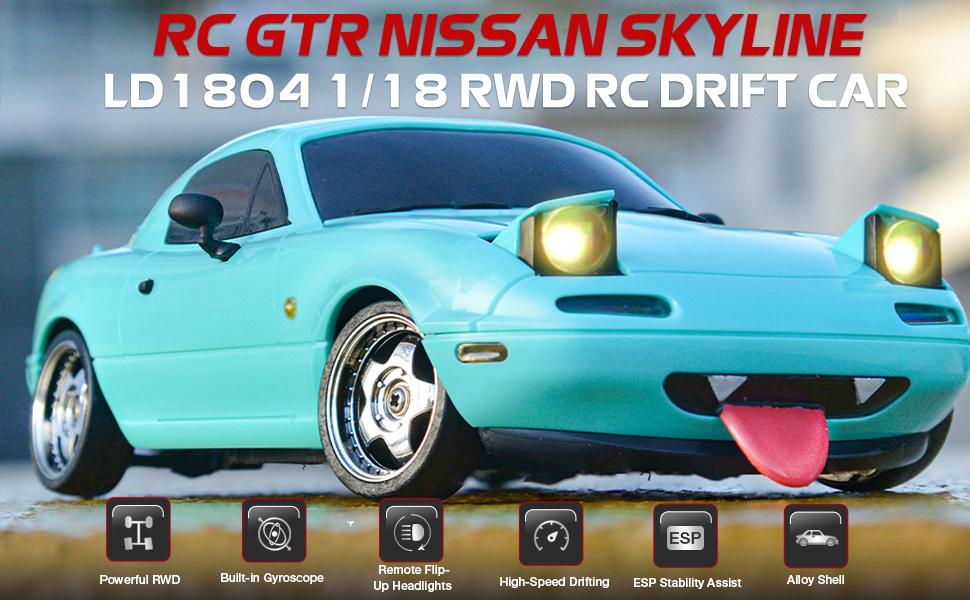 ARRIS 1/18 Mazda MX-5 RC Drift Car RWD Gyro LED 2.4GHz