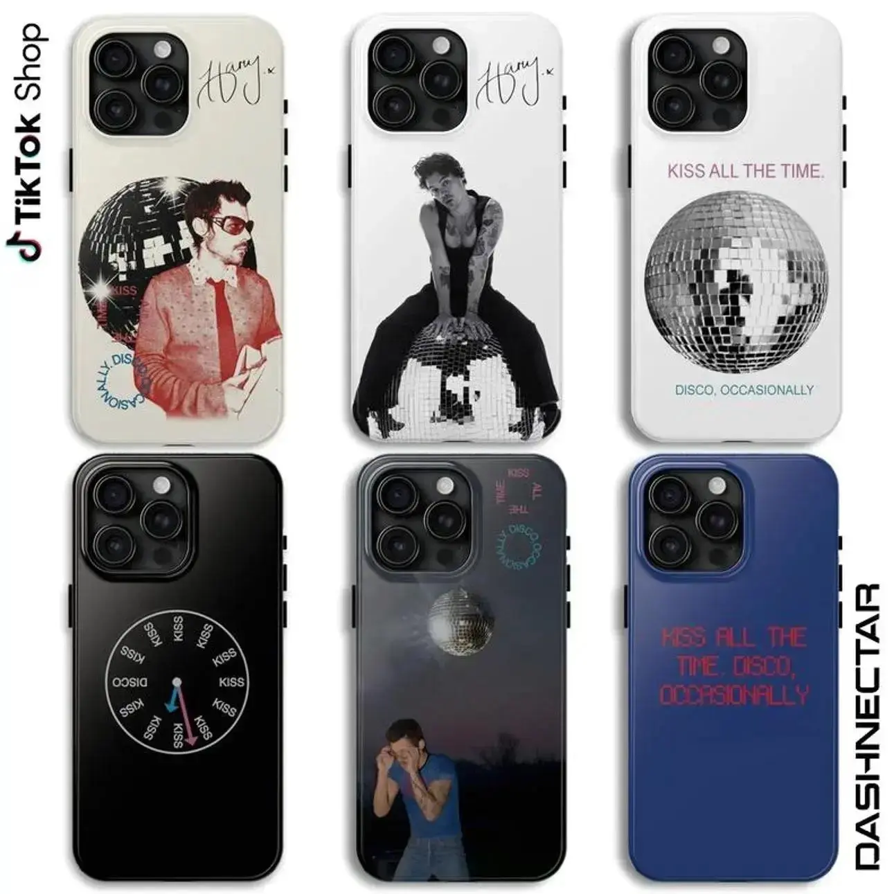 Disco Occasionally Fourth Solo Album Release Party Fan Merch Kiss All The Time Art Tough Phone Case. Vintage Groovy Aesthetic Rugged Shockproof Protective Cover Suitable for iPhone 17-11 Pro Max/Plus and  Samsung Galaxy S23-25