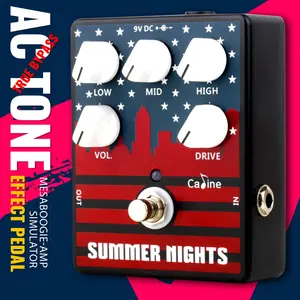 Ahajii Caline Cp57 Bass Ac Tone Effect Pedal, 9v Powered, Ideal for Practice, Stage Performance, Band Shows, Rock Style, Metal Shell, High Value