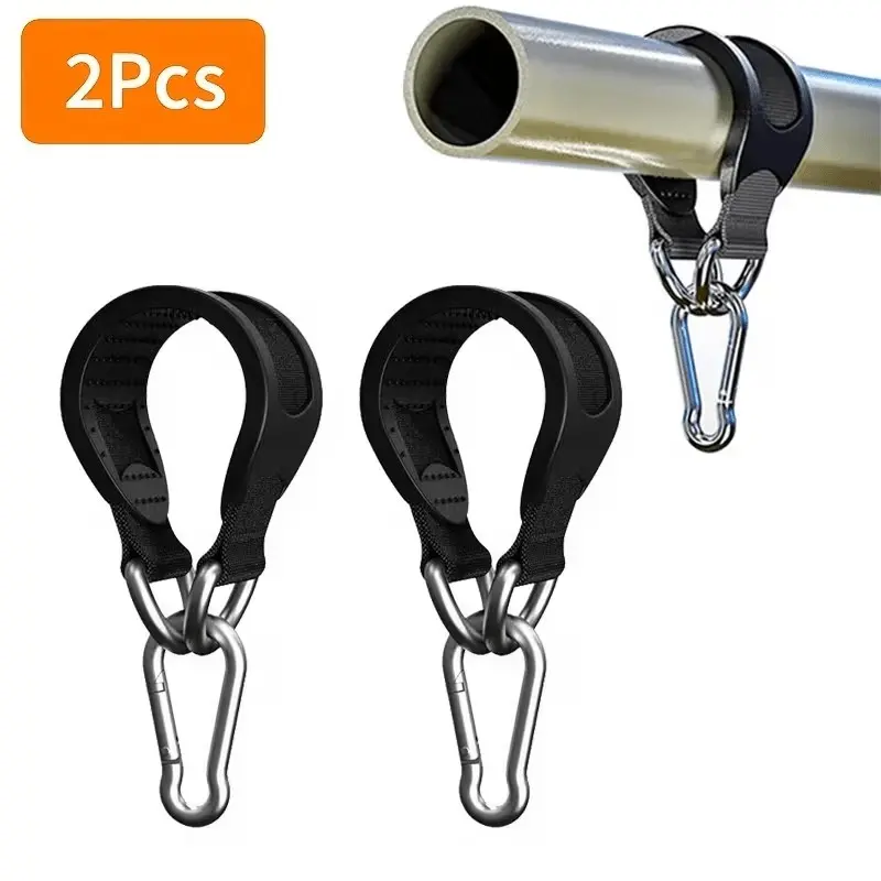 2pcs Adjustable Straps with Metal Hooks, Multi-Functional Gym Accessories, Durable Fitness Equipment for Sandbags, Boxing, Hammocks