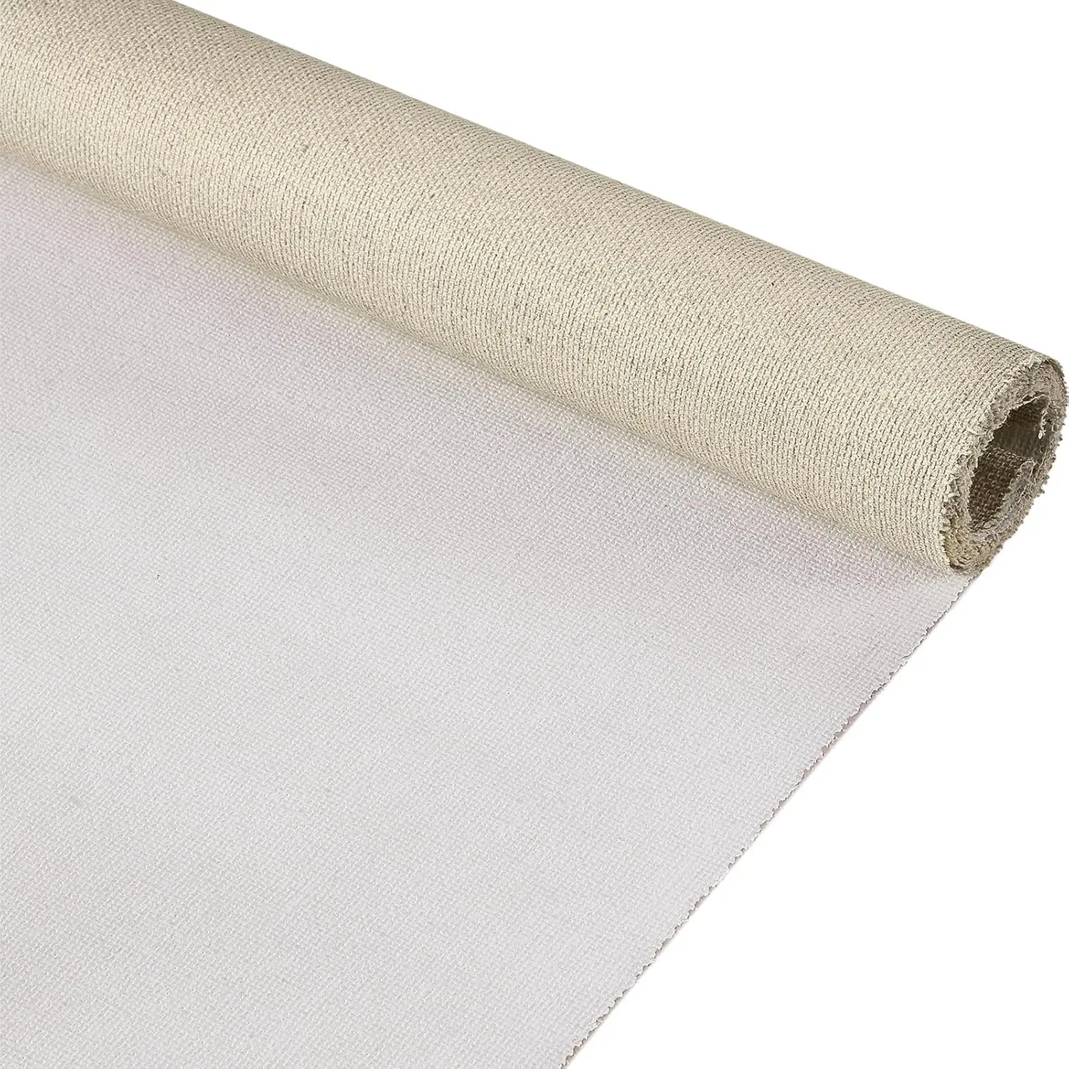 8 Yard Long x 36" Wide / 63'' Wide Large Canvas Roll 12 oz Cotton Triple Primed Canvas Roll Gesso Artist Painting Backdrop(36" Wide x 8 Yard Long)