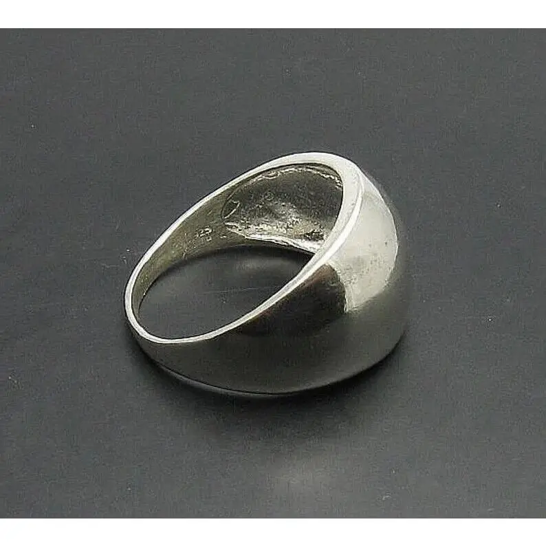 Plain 925 Sterling Silver Band Statement Meditation Handmade Ring All size