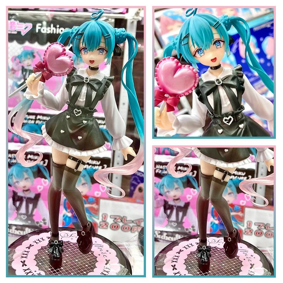 19cm Sexy Girl Hatsune Miku Anime Figure Fashion Subclture Miku Action Figure Room Decorations PVC Collection Model Doll Toys
