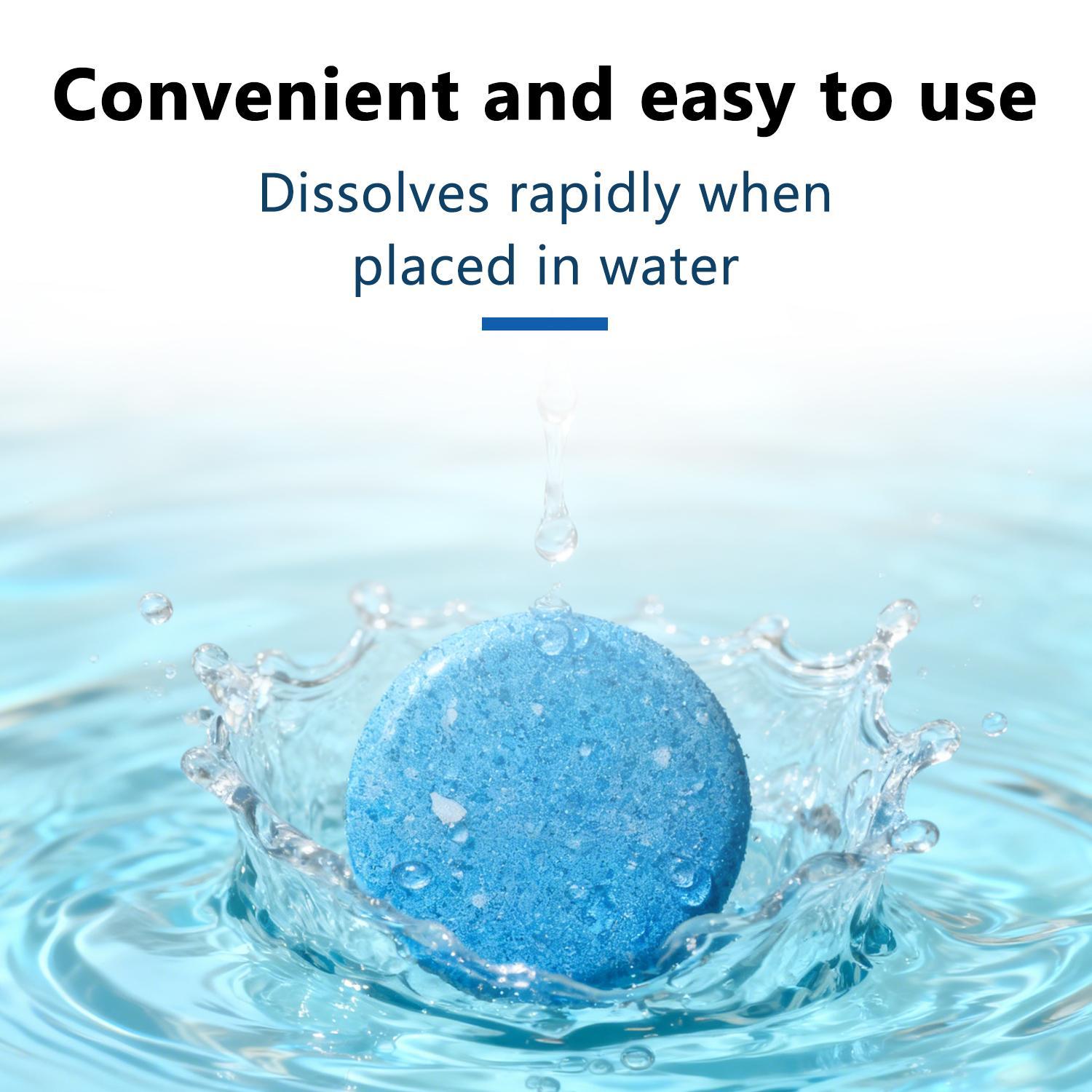 30pcs Concentrated Windshield Wiper Cleaner Effervescent Tablets - Solid Washer Fluid in Tablet Form, Car Cleaning Supplies, Detailing Chemicals, Mother's Day Gift for Her, summerwins